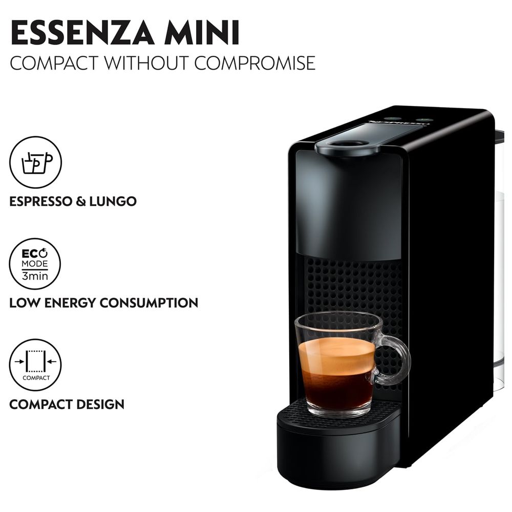 Nespresso Essenza Mini C30 Black | Flitit Mega Store